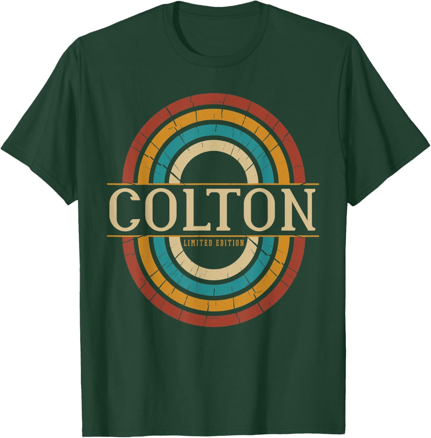 Colton Name Personalized Men Boys Vintage Appreciation T-Shirt - T-Shirt | Forest