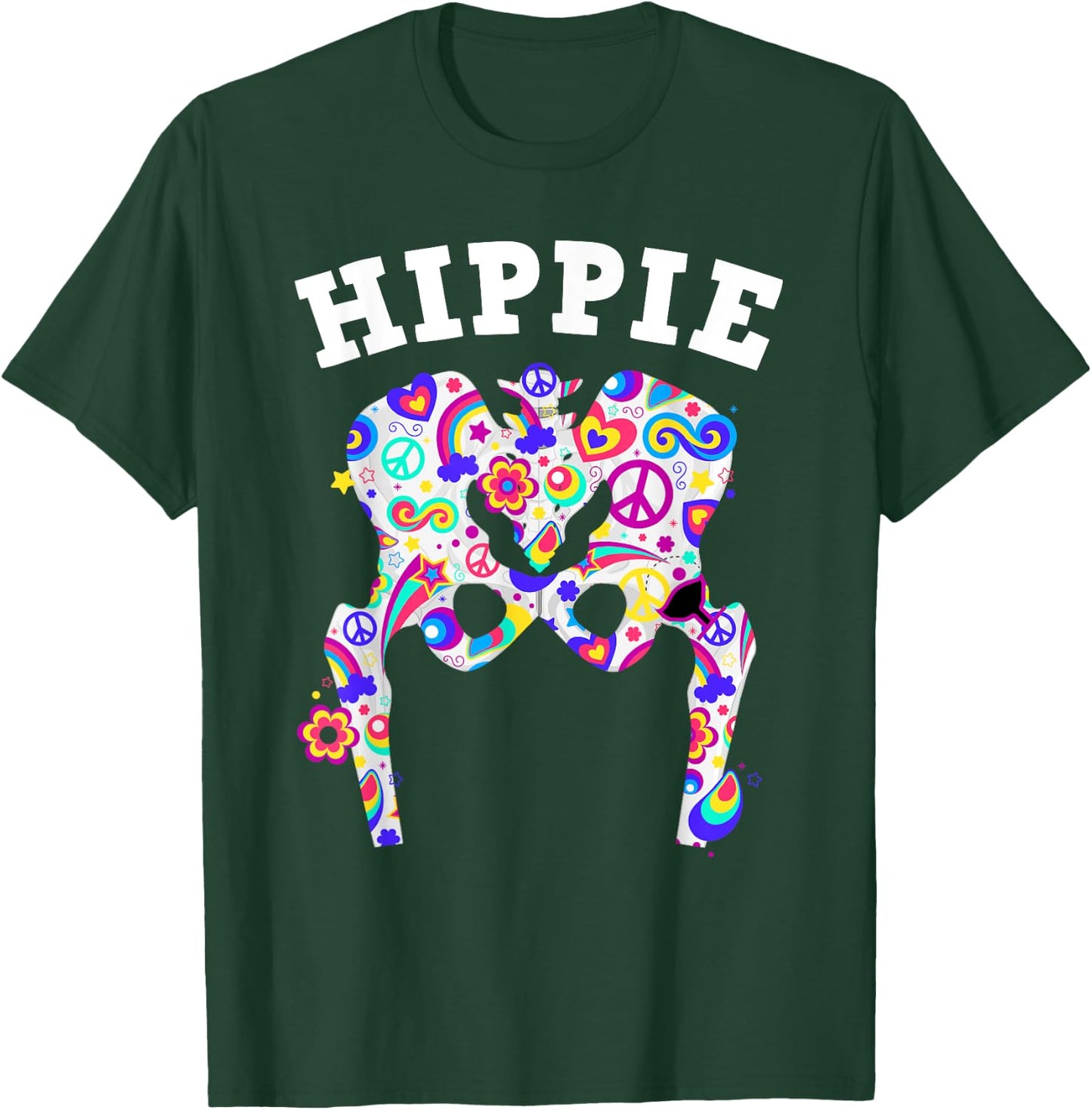 Cool Hip Replacement Women After Hip Surgery Hippie T-Shirt - T-Shirt | Forest