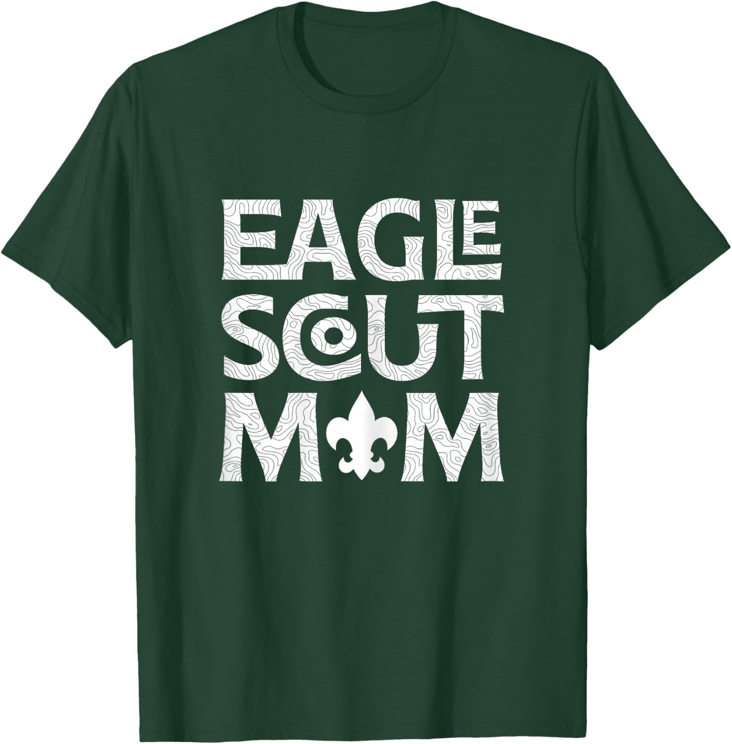 Eagle Scout Mom Fleur-de-lis T-Shirt - T-Shirt | Forest