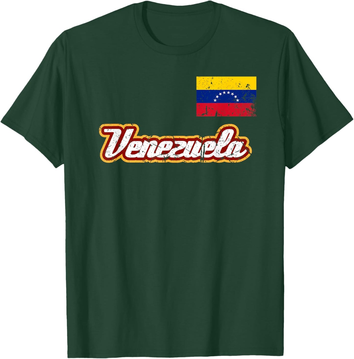 Venezuelan Baseball Player Venezuela Flag Baseball Team T-Shirt - T-Shirt | Forest