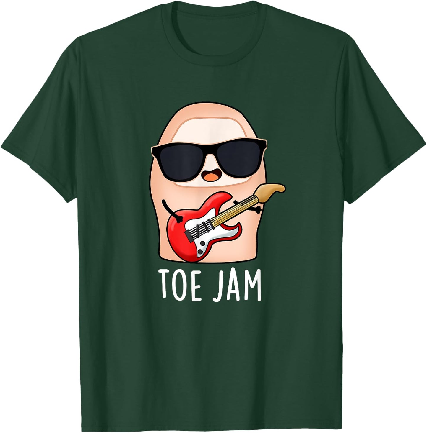 Toe Jam Funny Music Pun T-Shirt - T-Shirt | Forest