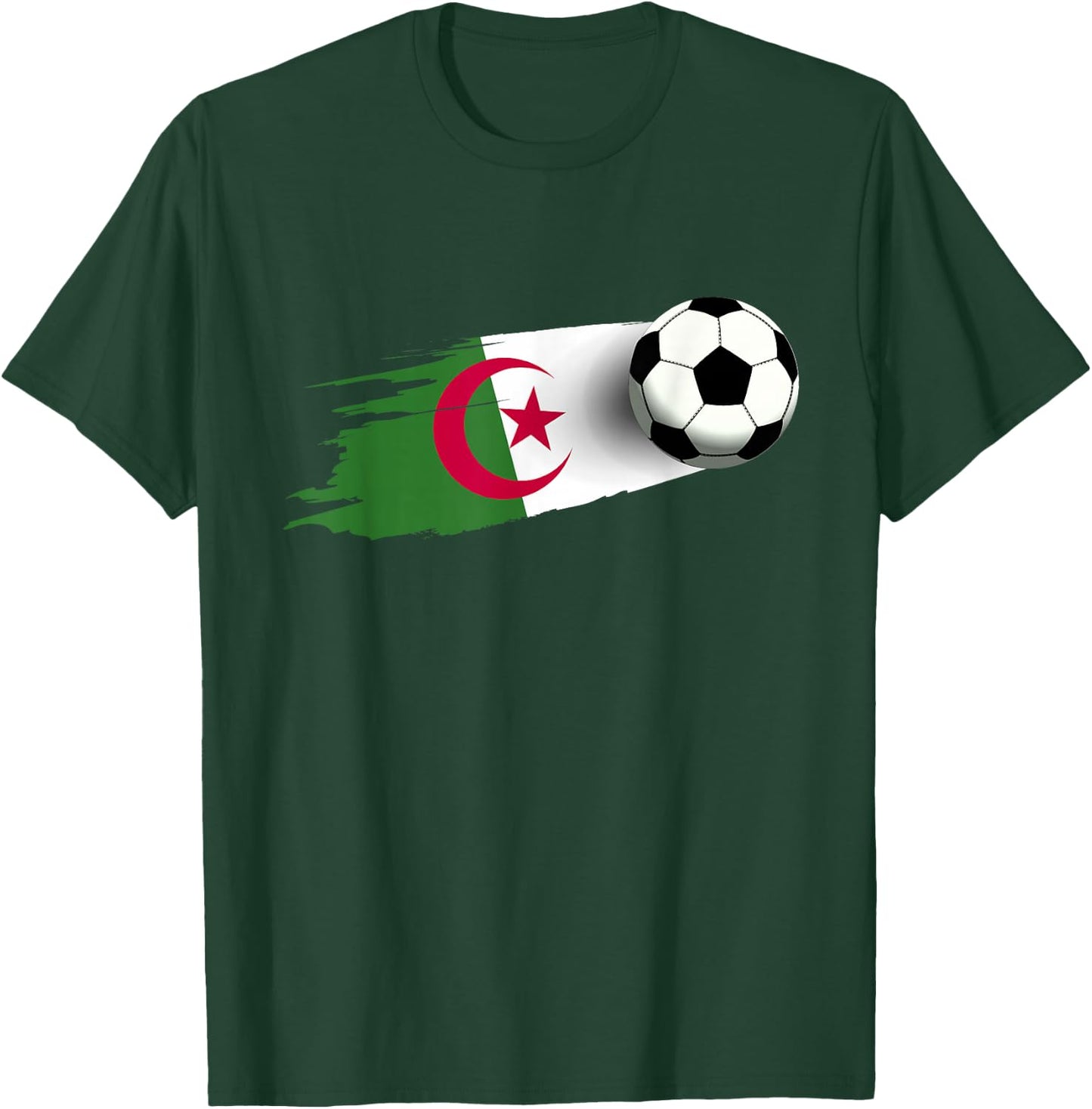 Algeria Flag Jersey Algerian Soccer Team Algerian T-Shirt - T-Shirt | Forest