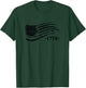 American Flag Gun Style Grunt Patriot Military Women Men T-Shirt - T-Shirt | Forest