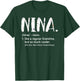 Nina Shirts Mothers Day idea Cute Grandma Nina T-Shirt - T-Shirt | Forest