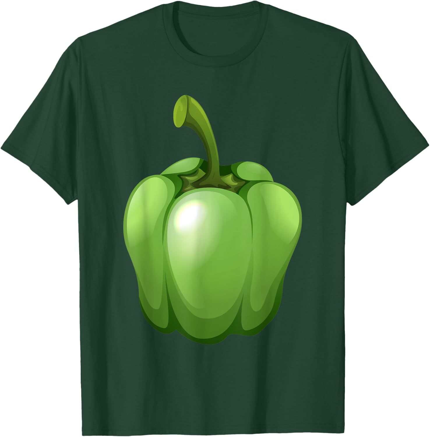 Green Bell Pepper Love Vegetable Veggie Salad Costume T-Shirt - T-Shirt | Forest