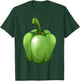 Green Bell Pepper Love Vegetable Veggie Salad Costume T-Shirt - T-Shirt | Forest
