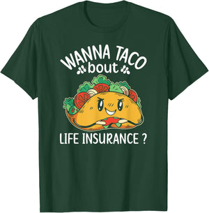 Life insurance Sales Agent Men Women Life Insurance Broker T-Shirt - T-Shirt | Forest
