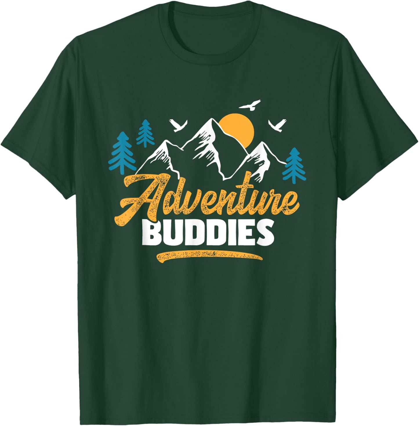 Adventure Buddies - Travel Buddy Traveler Traveling T-Shirt - T-Shirt | Forest