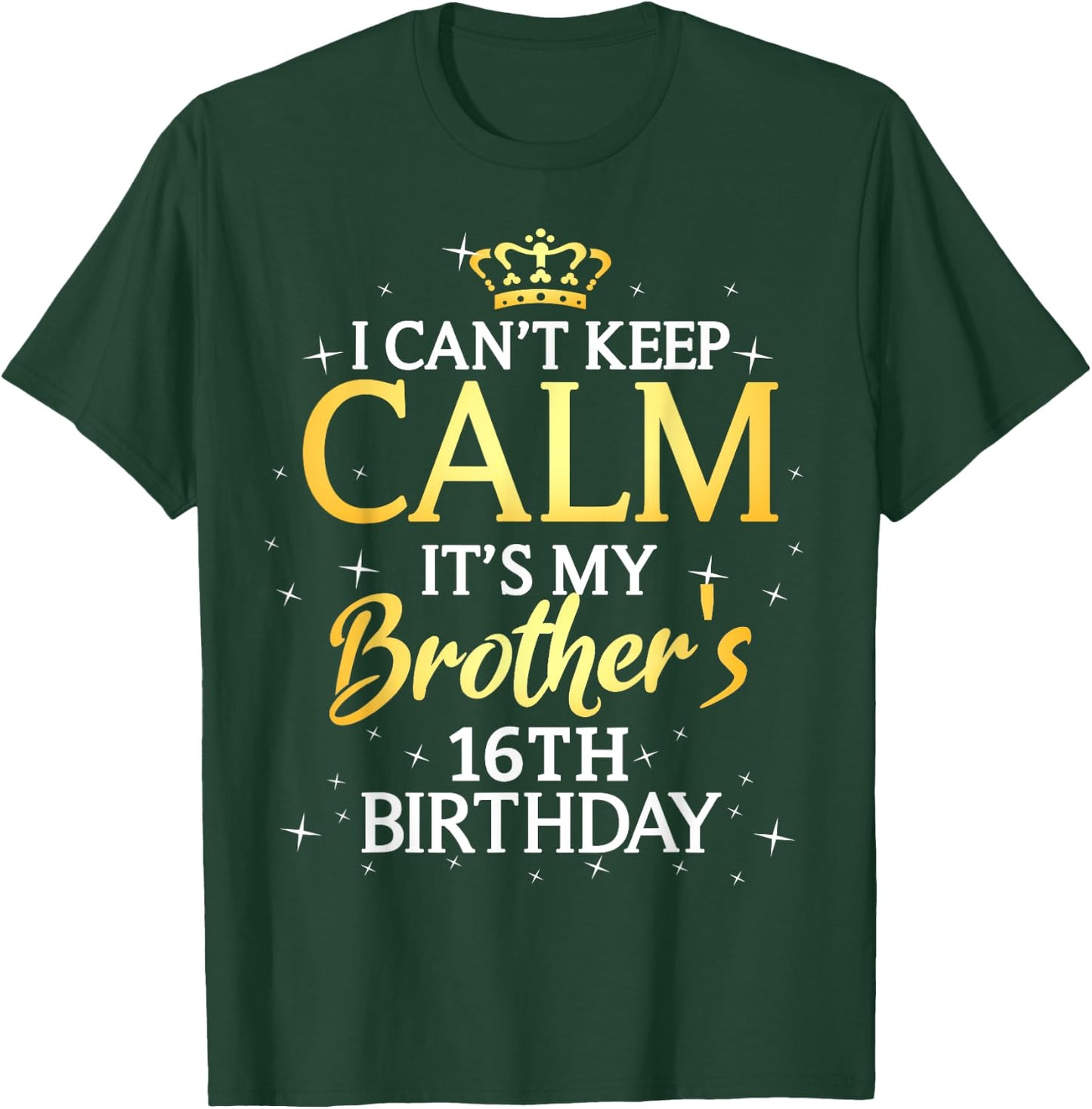 16 Years Old Birthday Gift It's My Brother 16th Birthday T-Shirt - T-Shirt | Forest