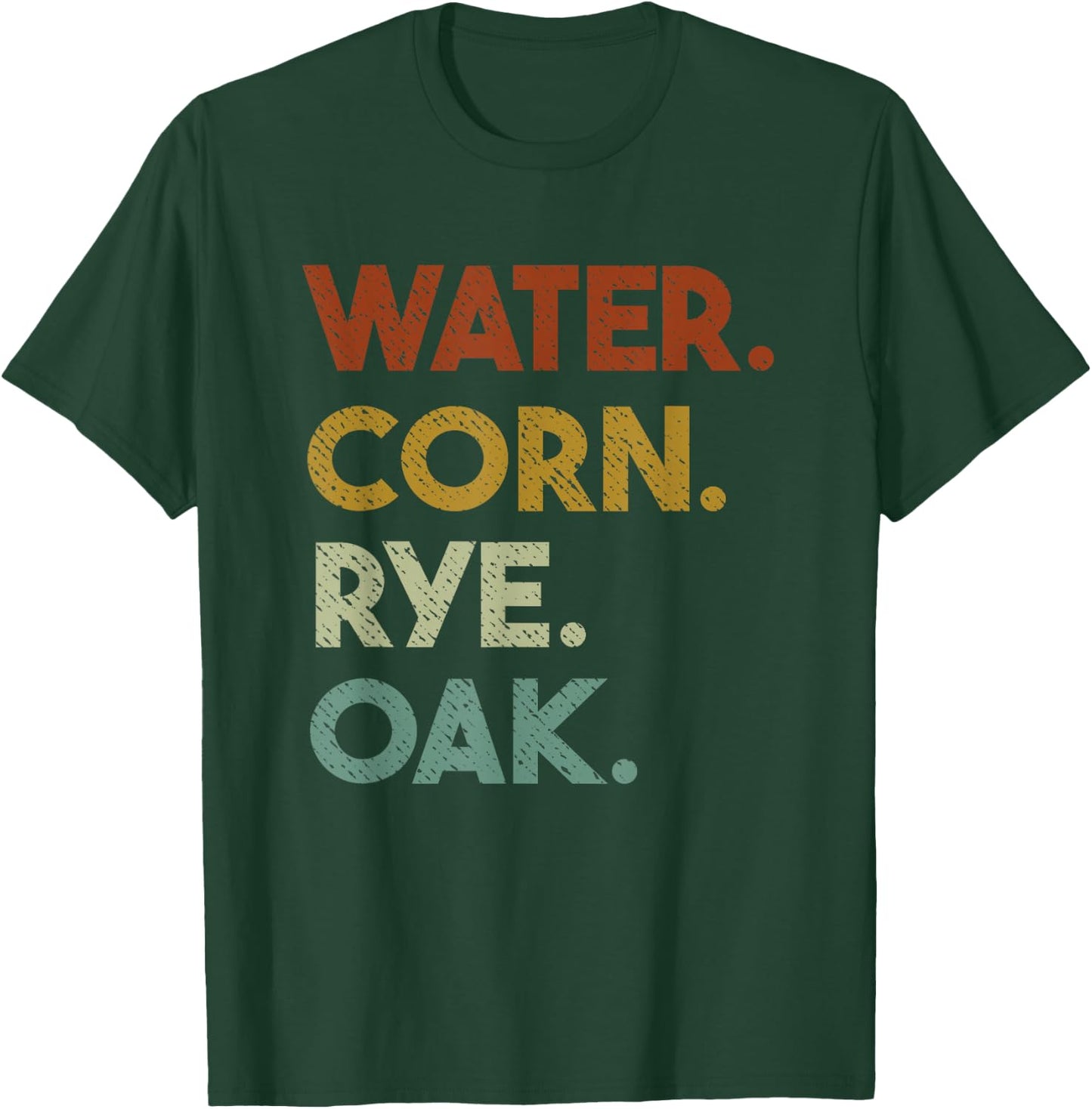 Bourbon Ingredient List Vintage T-Shirt - T-Shirt | Forest