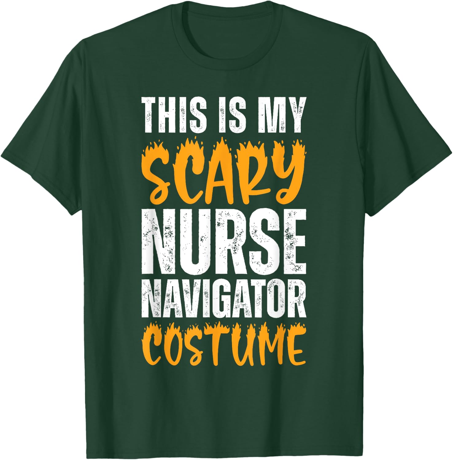 This Is My Scary Nurse Navigator Costume Funny Halloween T-Shirt - T-Shirt | Forest