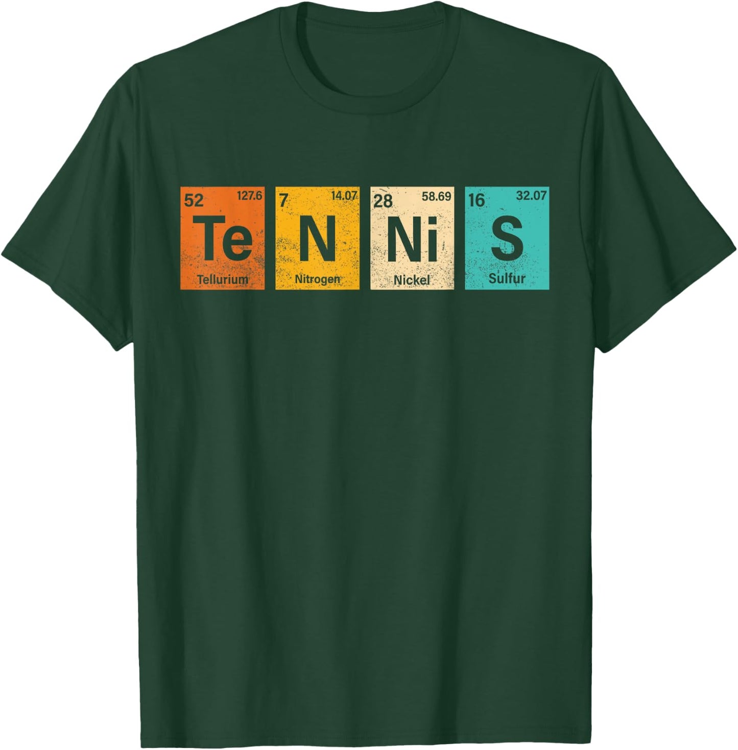 Periodic Table Tennis Player Funny Tennis Love tennis player T-Shirt - T-Shirt | Forest