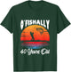 Ofishally 40 Years Old Fisherman 40th Birthday Party Fishing T-Shirt - T-Shirt | Forest