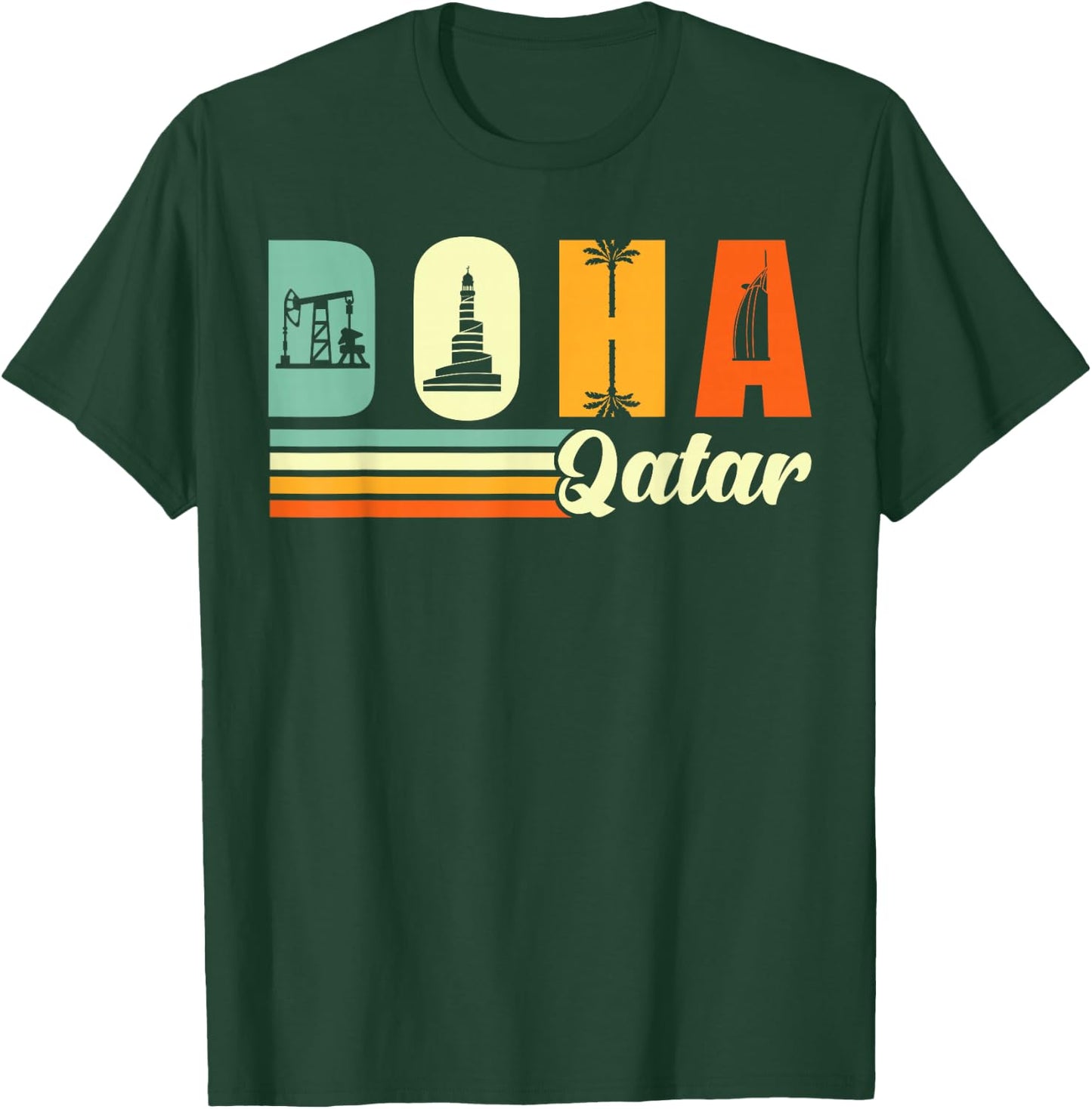 Souvenir Doha Qatar T-Shirt - T-Shirt | Forest