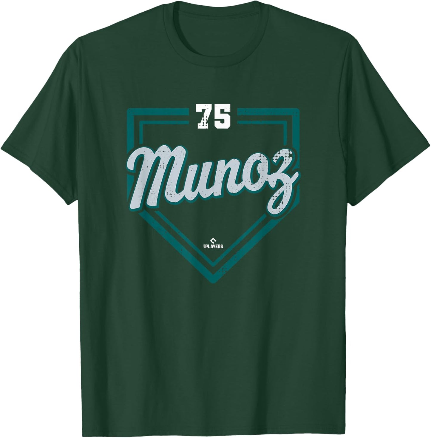 Home Plate Gameday Andres Munoz Seattle MLBPA T-Shirt - T-Shirt | Forest