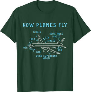 Airspace Engineering Aircraft Mechanic Science T-Shirt - T-Shirt | Forest