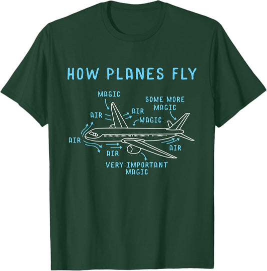 Airspace Engineering Aircraft Mechanic Science T-Shirt - T-Shirt | Forest