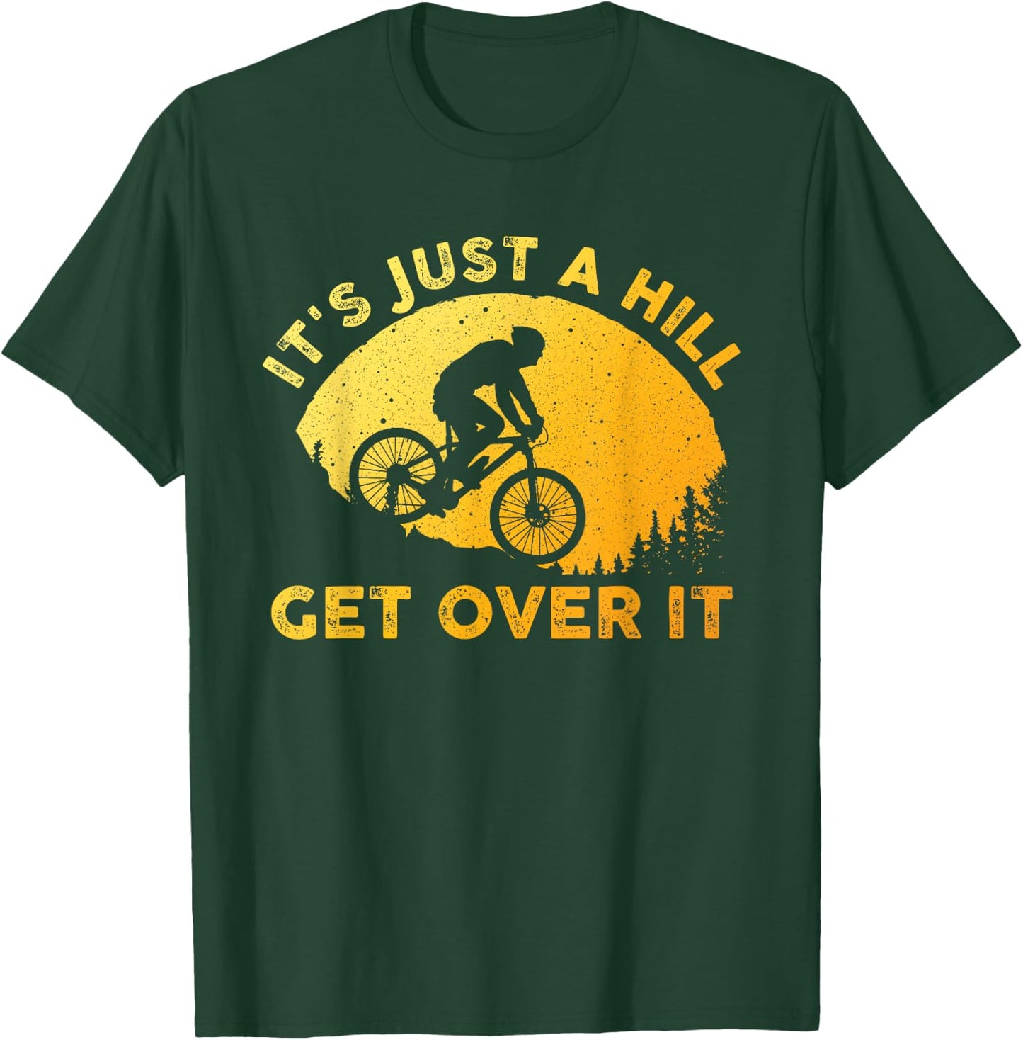 Funny Mountain Biking Art Women Trail Mountain Bike T-Shirt - T-Shirt | Forest
