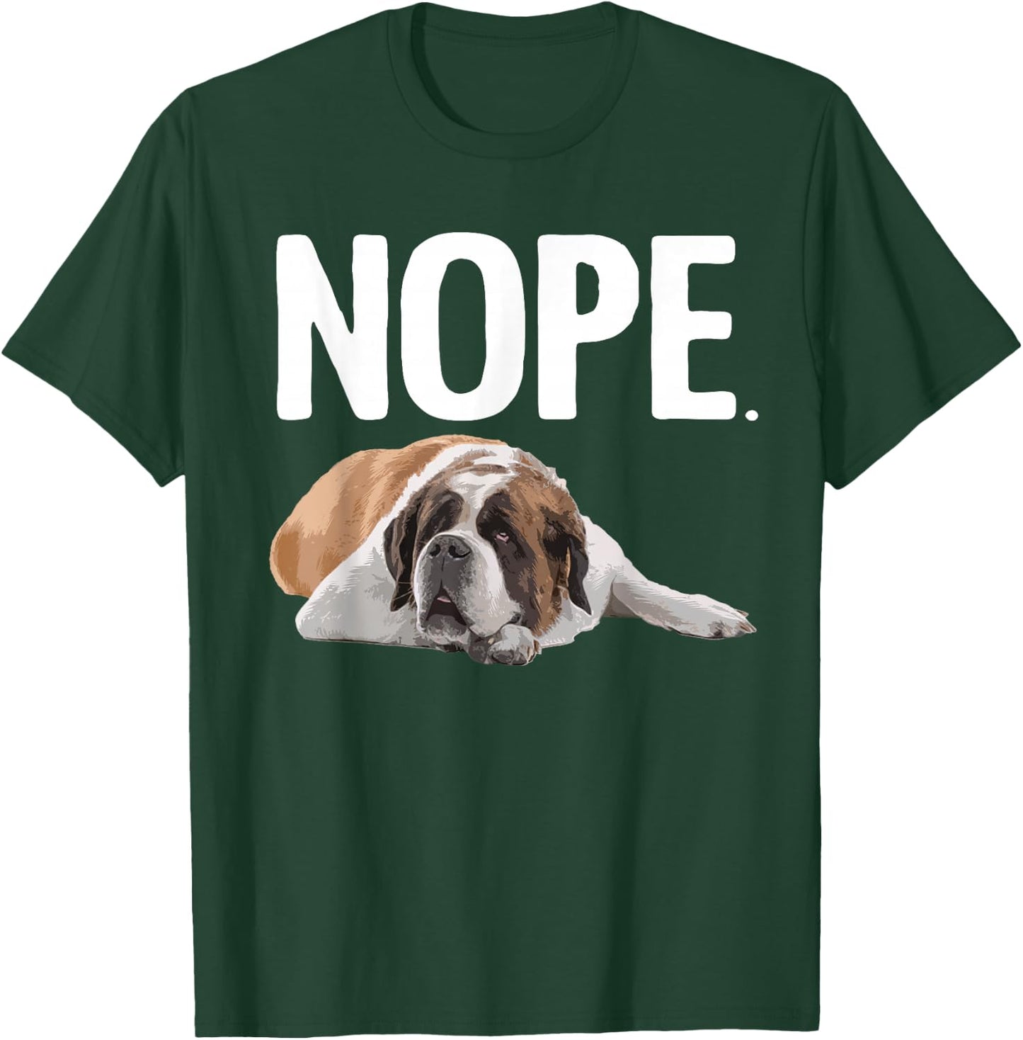 Funny Saint Bernard Art Women St. Bernard Dog Lovers T-Shirt - T-Shirt | Forest