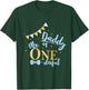 Daddy Of Mr One-derful Party Blue-Gold Dad Boy 1st Birthday T-Shirt - T-Shirt | Forest