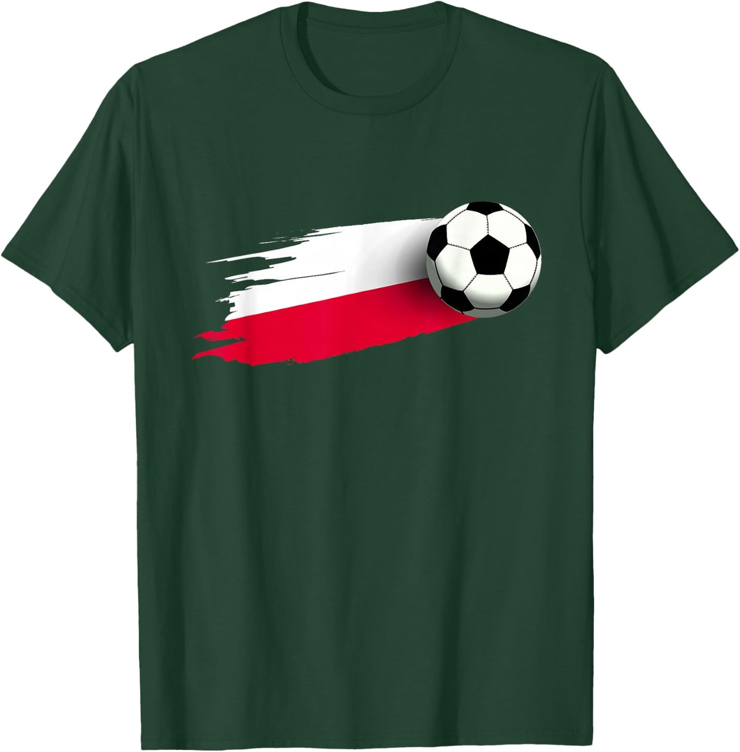 Poland Flag Jersey Polish Soccer Team Polish T-Shirt - T-Shirt | Forest
