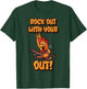 Rock Out With Your Cock Out Funny Rooster Rock N' Roll T-Shirt - T-Shirt | Forest