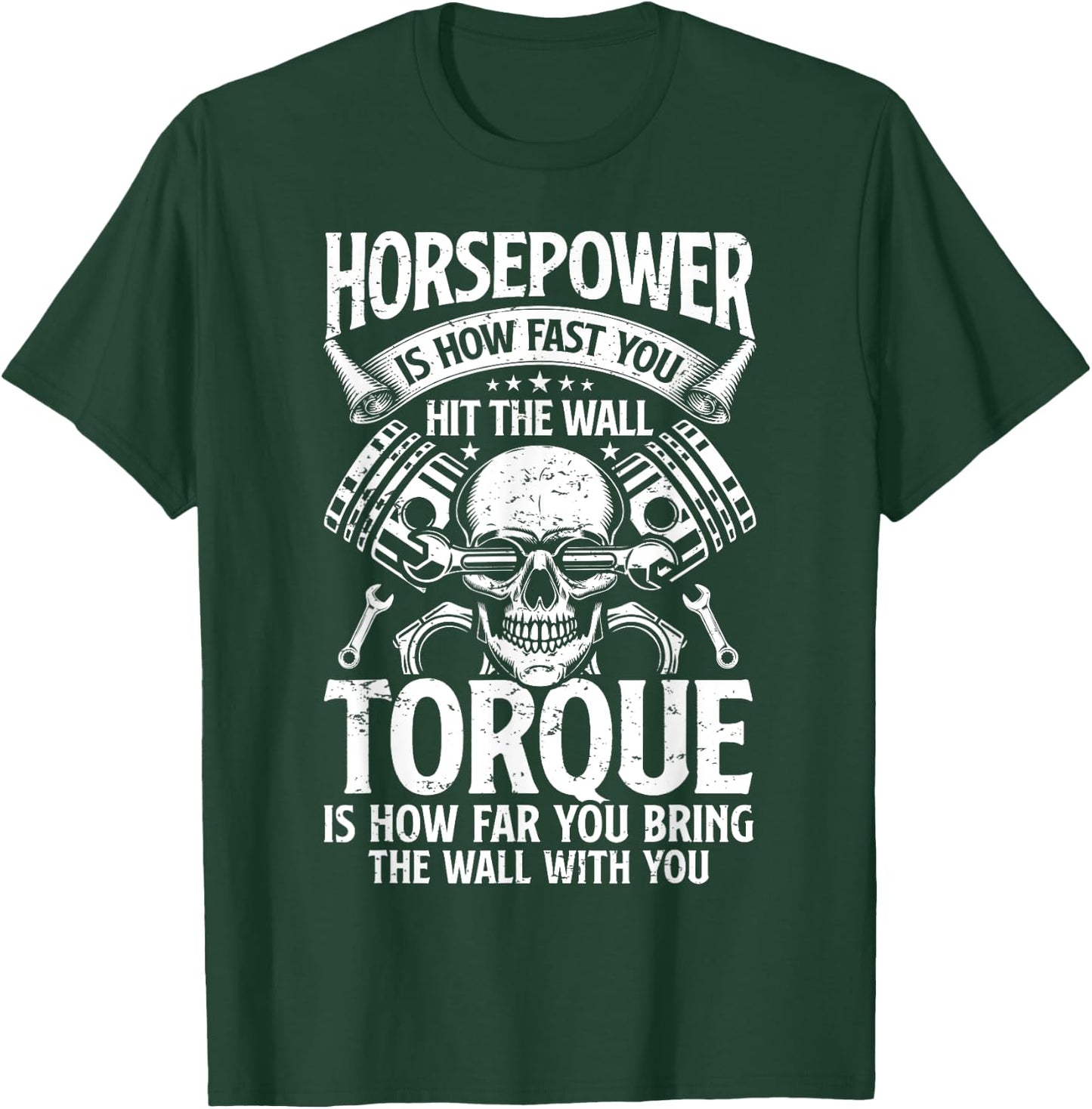 Horsepower Torque Definition Funny Car Auto Mechanic Dad Men T-Shirt - T-Shirt | Forest