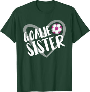 Soccer Goalie Sister Heart T-Shirt - T-Shirt | Forest