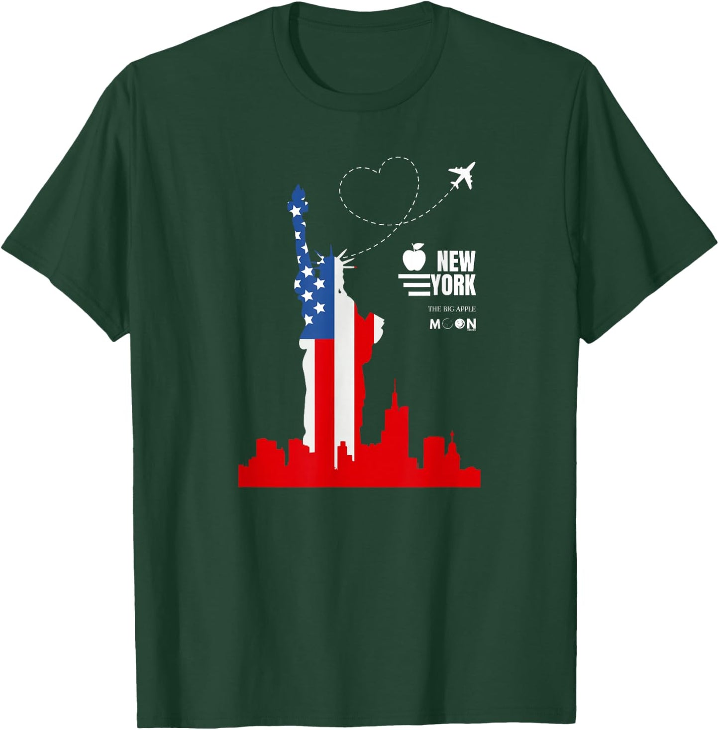 New York City Graphics I Love NY NYC Statue of Liberty T-Shirt - T-Shirt | Forest