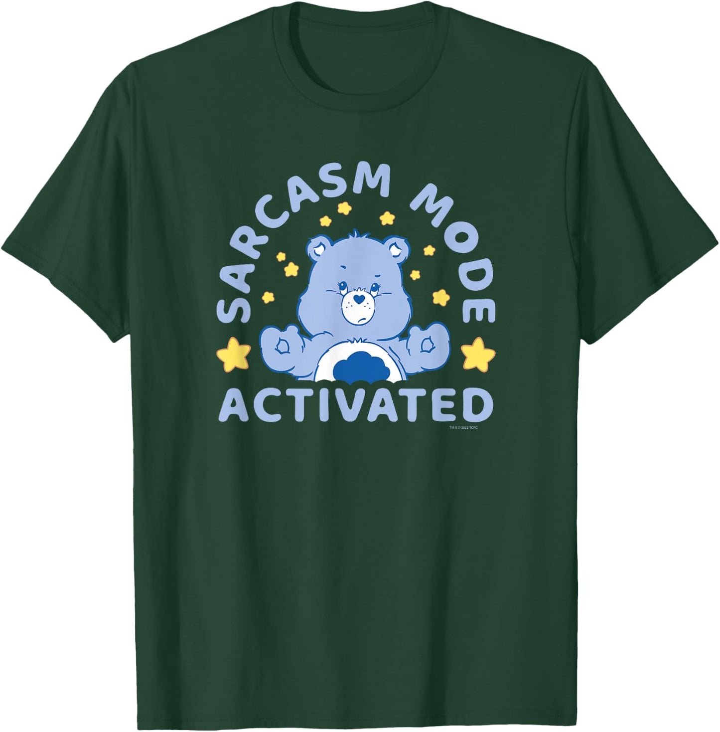 Care Bears Sarcasm Mode Activated Grumpy Bear Vintage T-Shirt - T-Shirt | Forest