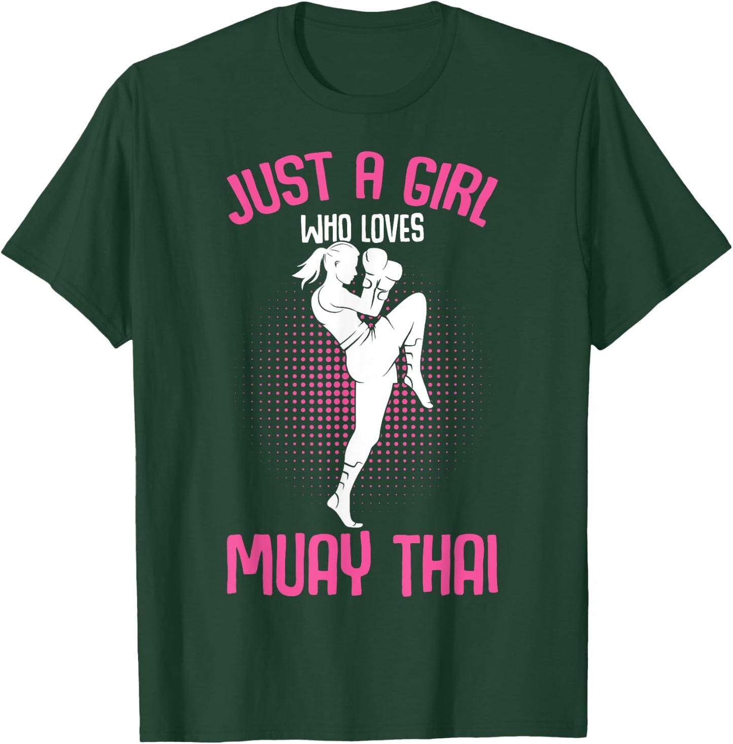 Just a Girl who loves Muay Thai Kids Girls T-Shirt - T-Shirt | Forest