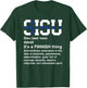 Sisu Definition Funny Finnish Gift Finland Men Women T-Shirt - T-Shirt | Forest