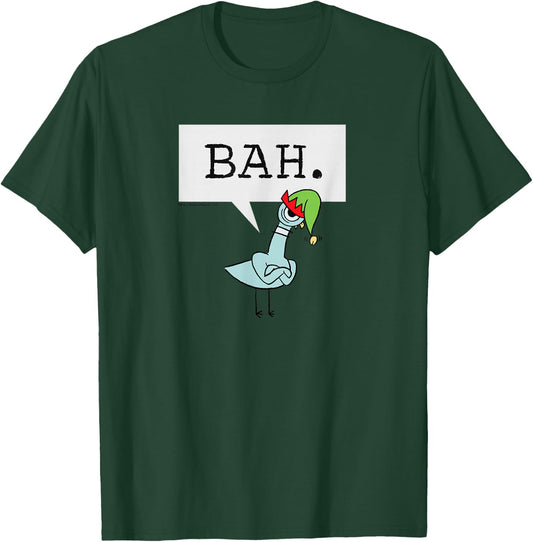 The Pigeon Bah. Christmas Pigeon T-Shirt - T-Shirt | Forest