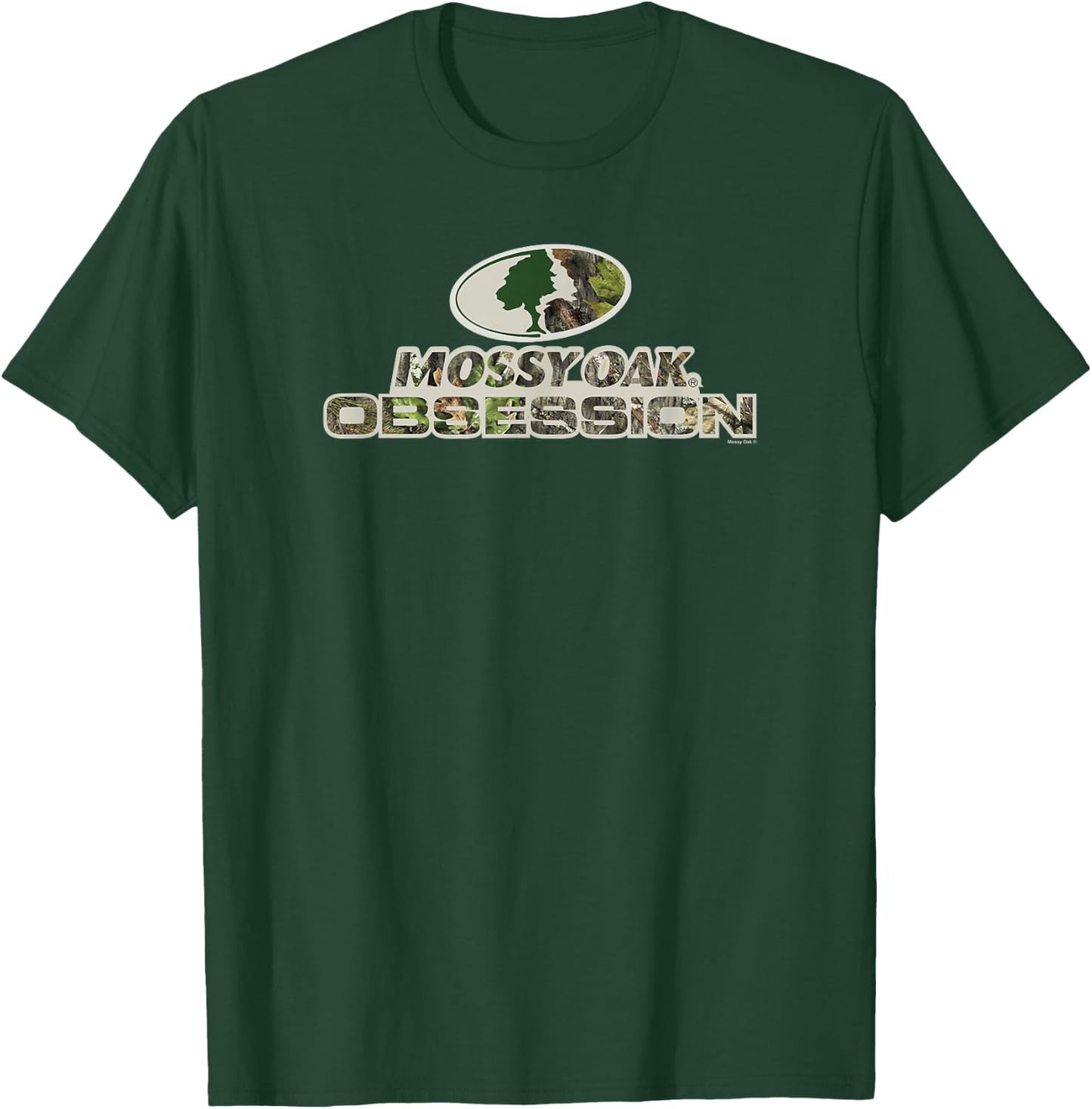 Mossy Oak Obsession Camouflage Classic Outdoors Logo T-Shirt - T-Shirt | Forest