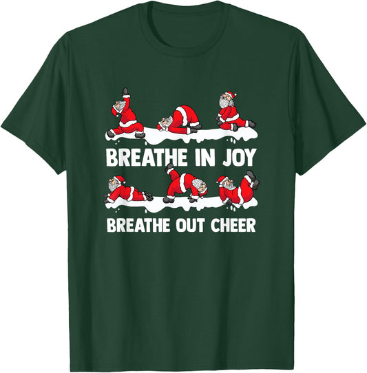 Yoga Practitioner Namasleigh Xmas Meditation Christmas Yoga T-Shirt - T-Shirt | Forest