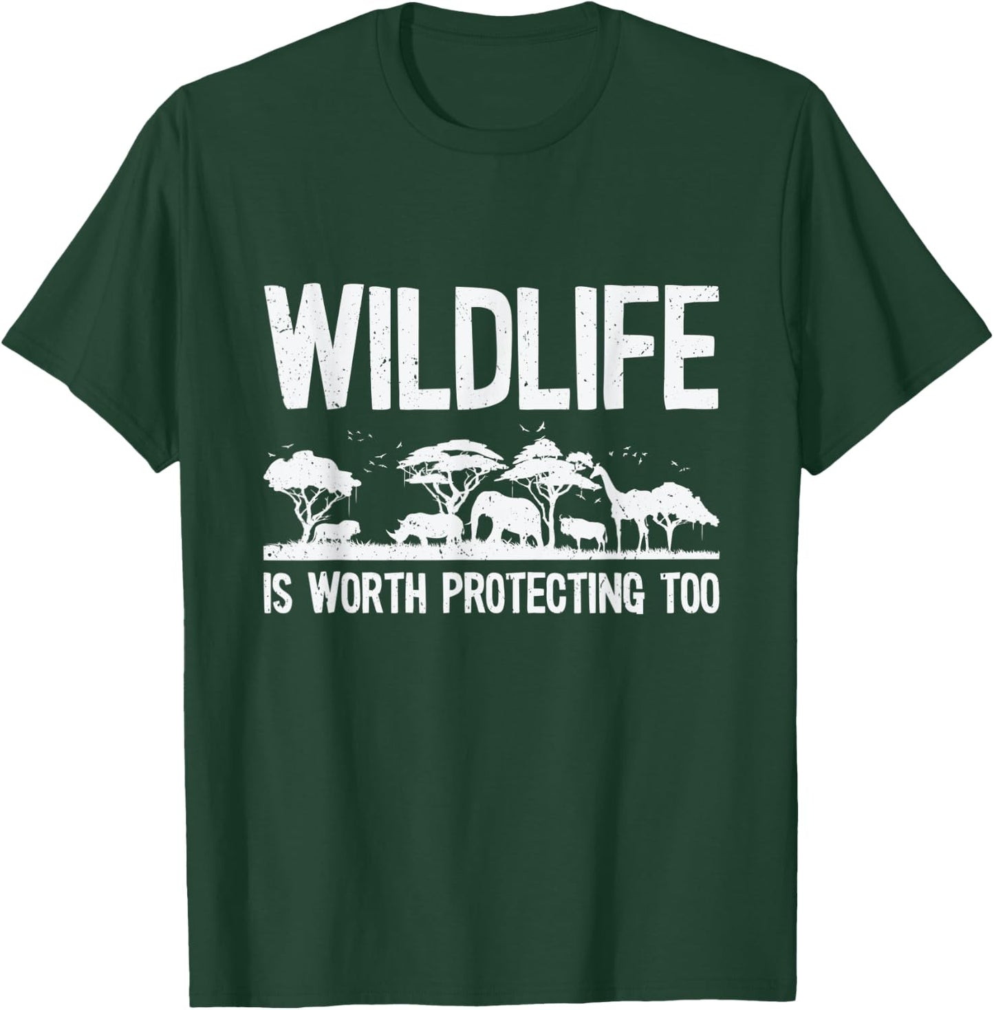 World Wildlife Day Animal Protection Wildlife Conservation T-Shirt - T-Shirt | Forest