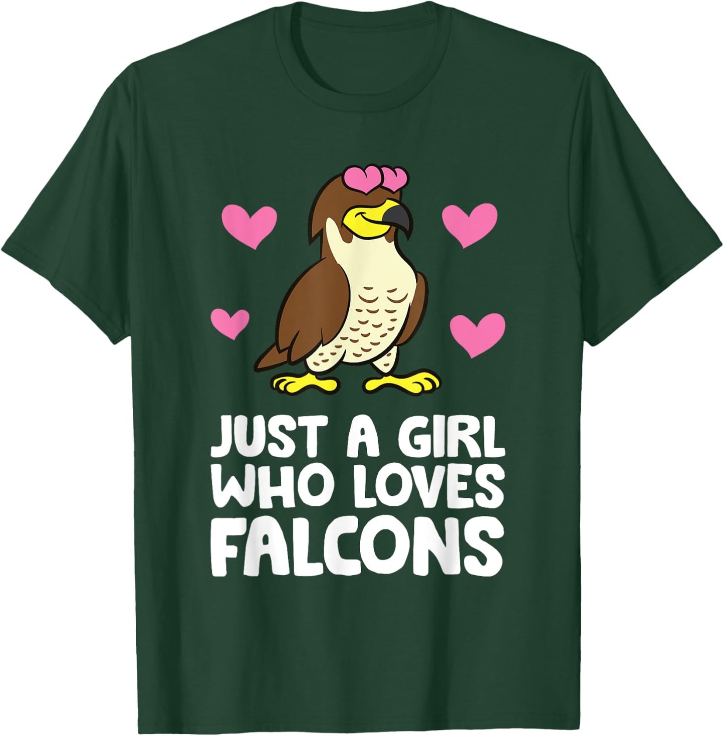 Just A Girl Who Loves Falcons T-Shirt - T-Shirt | Forest