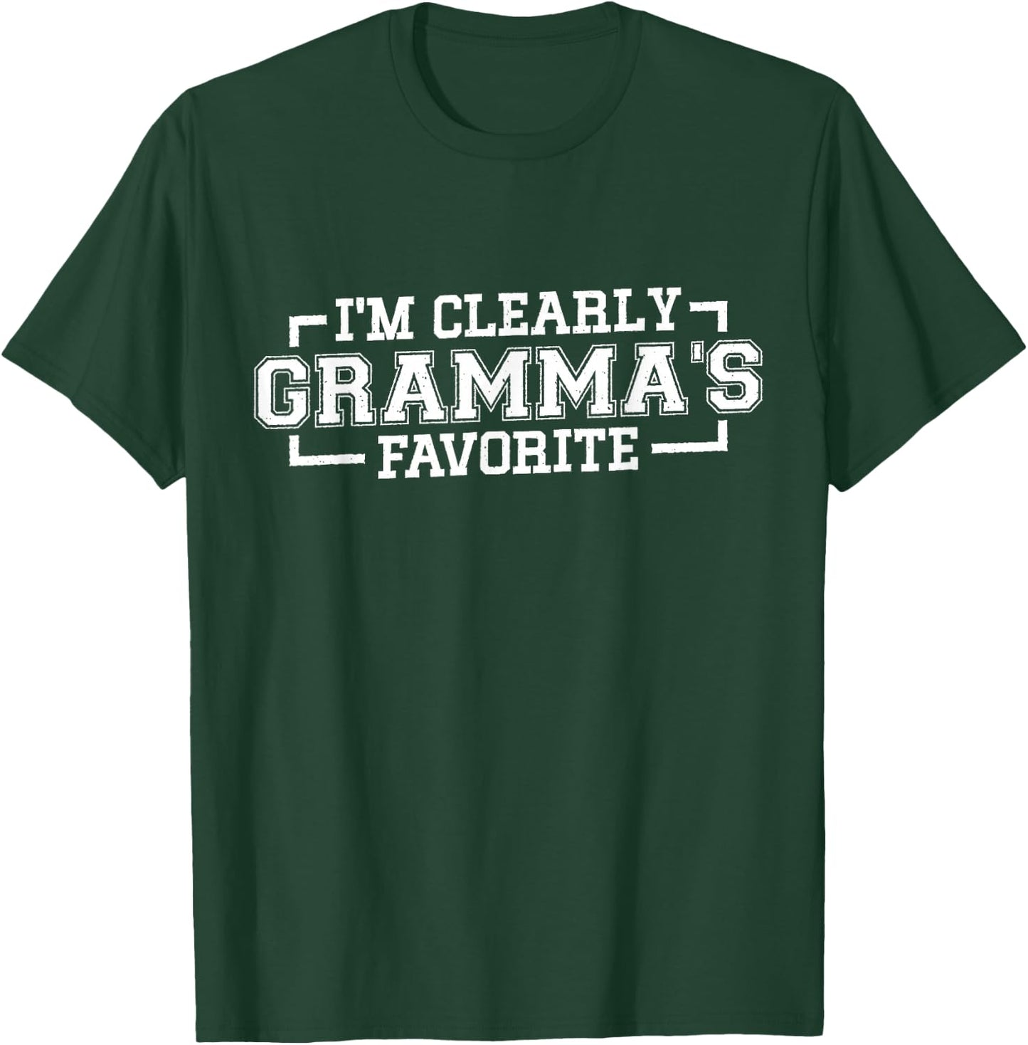 I'm Clearly Gramma's Favorite, Grandson Grandkids Grandma T-Shirt - T-Shirt | Forest