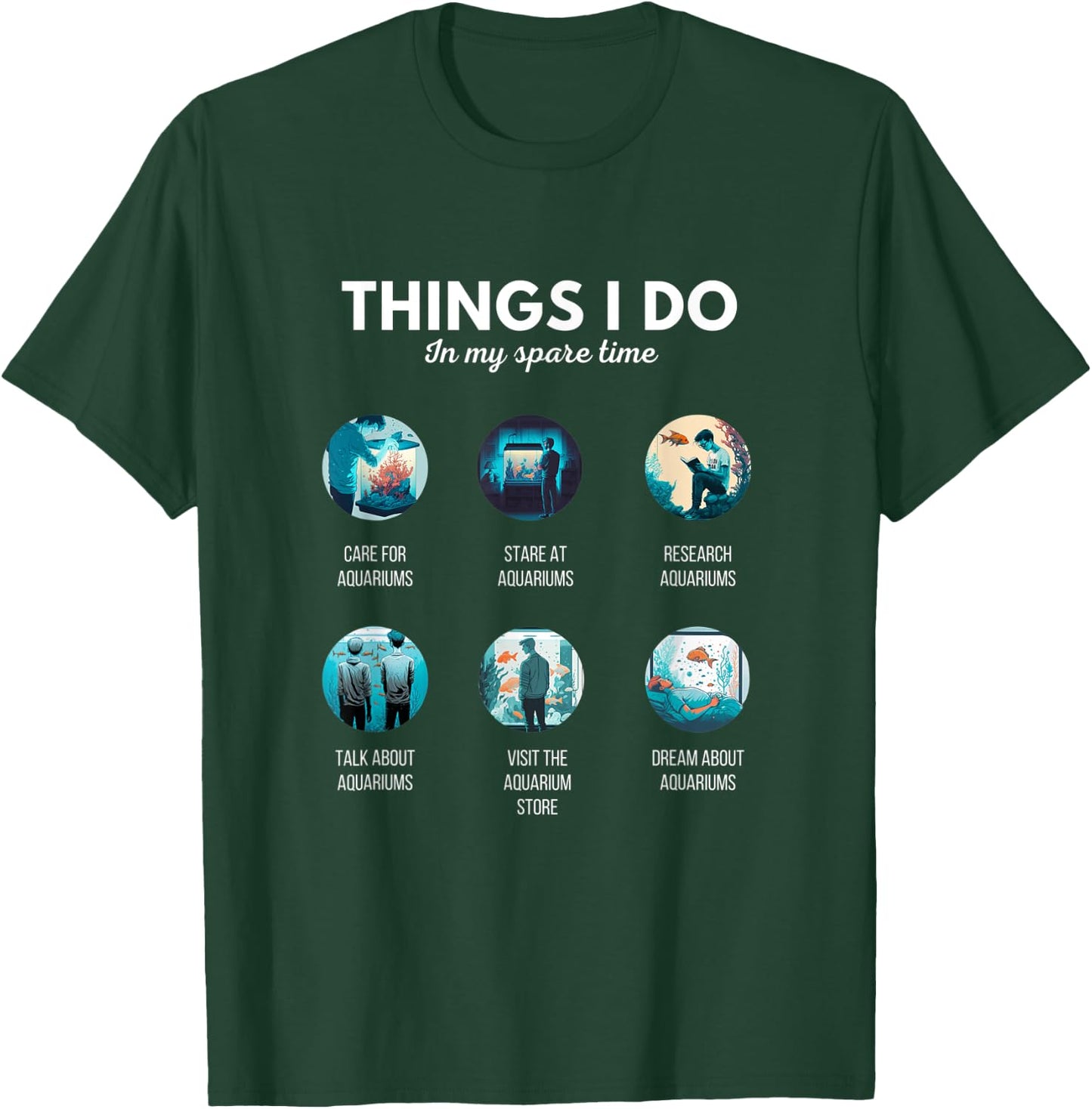 The Addiction Fish Tank Lovers Funny Aquarium Fishkeeping T-Shirt - T-Shirt | Forest