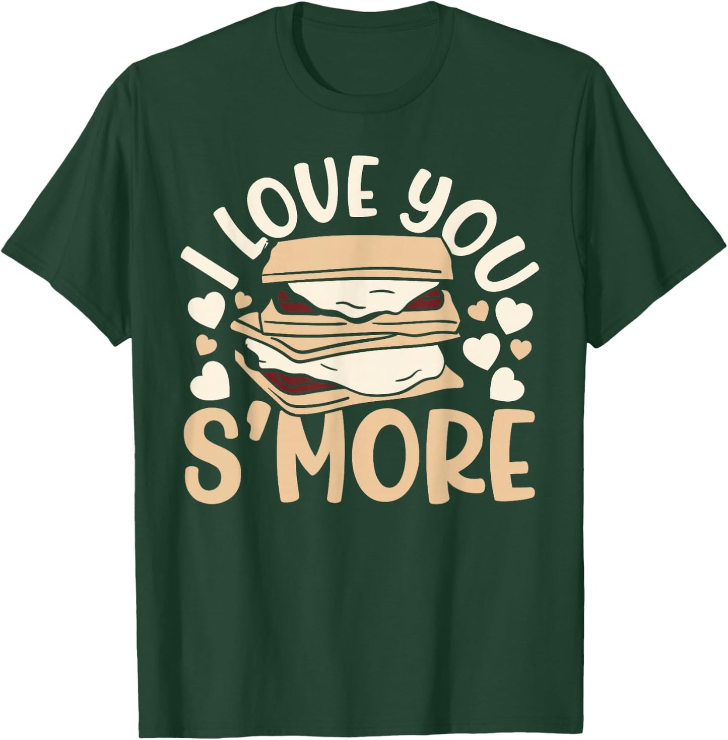 I Love You Smore Camper Camping Campfire Marshmallow T-Shirt - T-Shirt | Forest