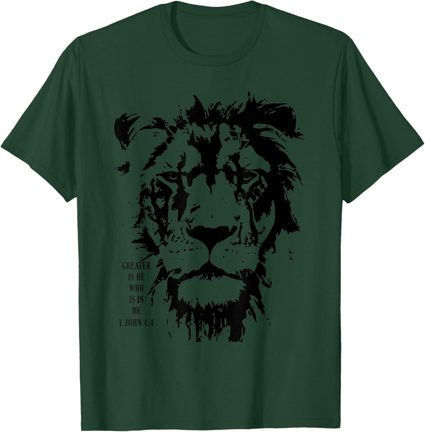 Greater is He Who Is In Me Christian Bible Gift T-Shirt - T-Shirt | Forest