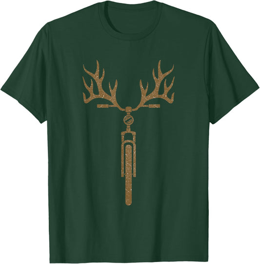 Bike Deer T-Shirt - T-Shirt | Forest