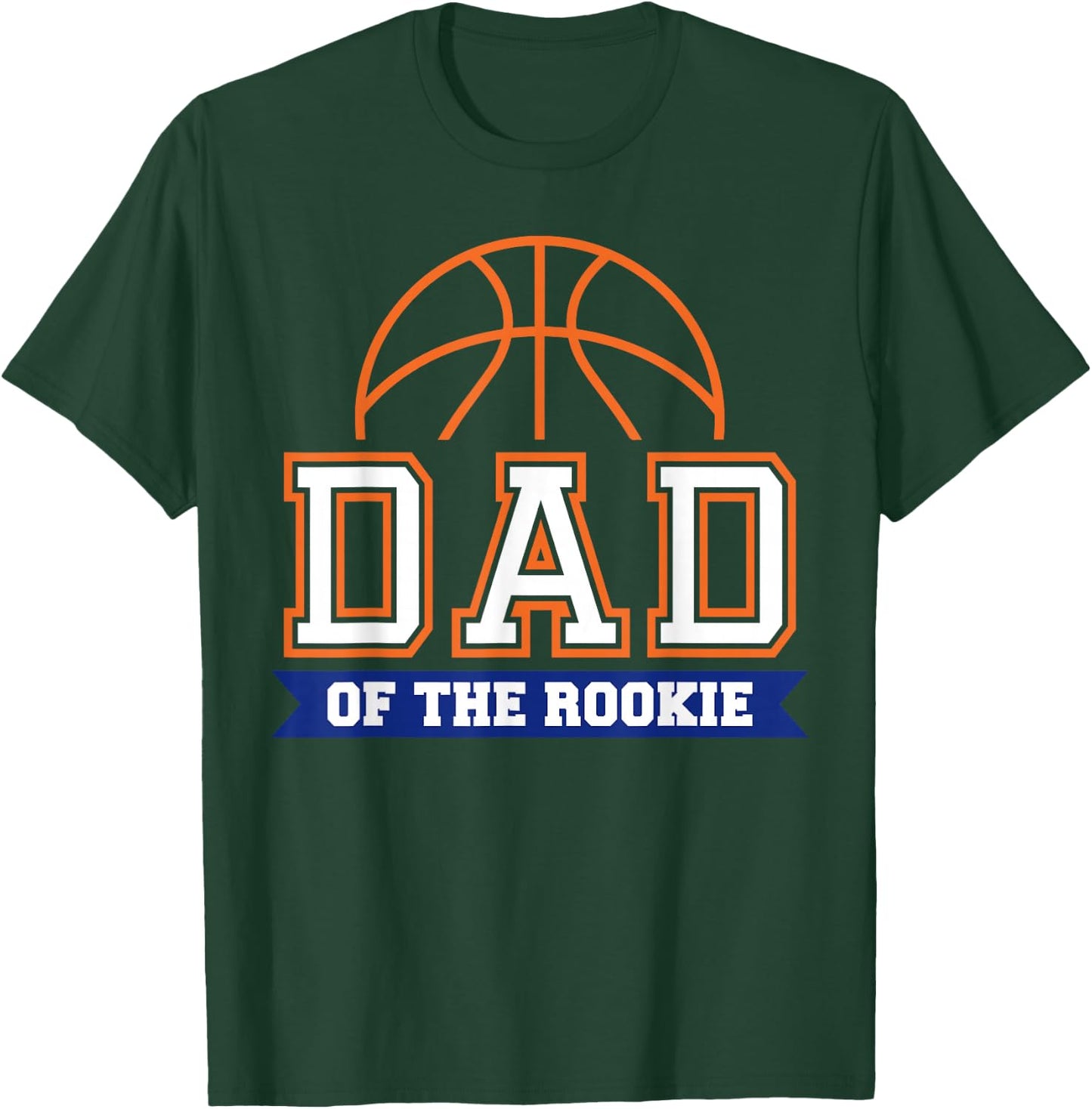 Dad of Rookie 1st Birthday Basketball Theme Matching Party T-Shirt - T-Shirt | Forest