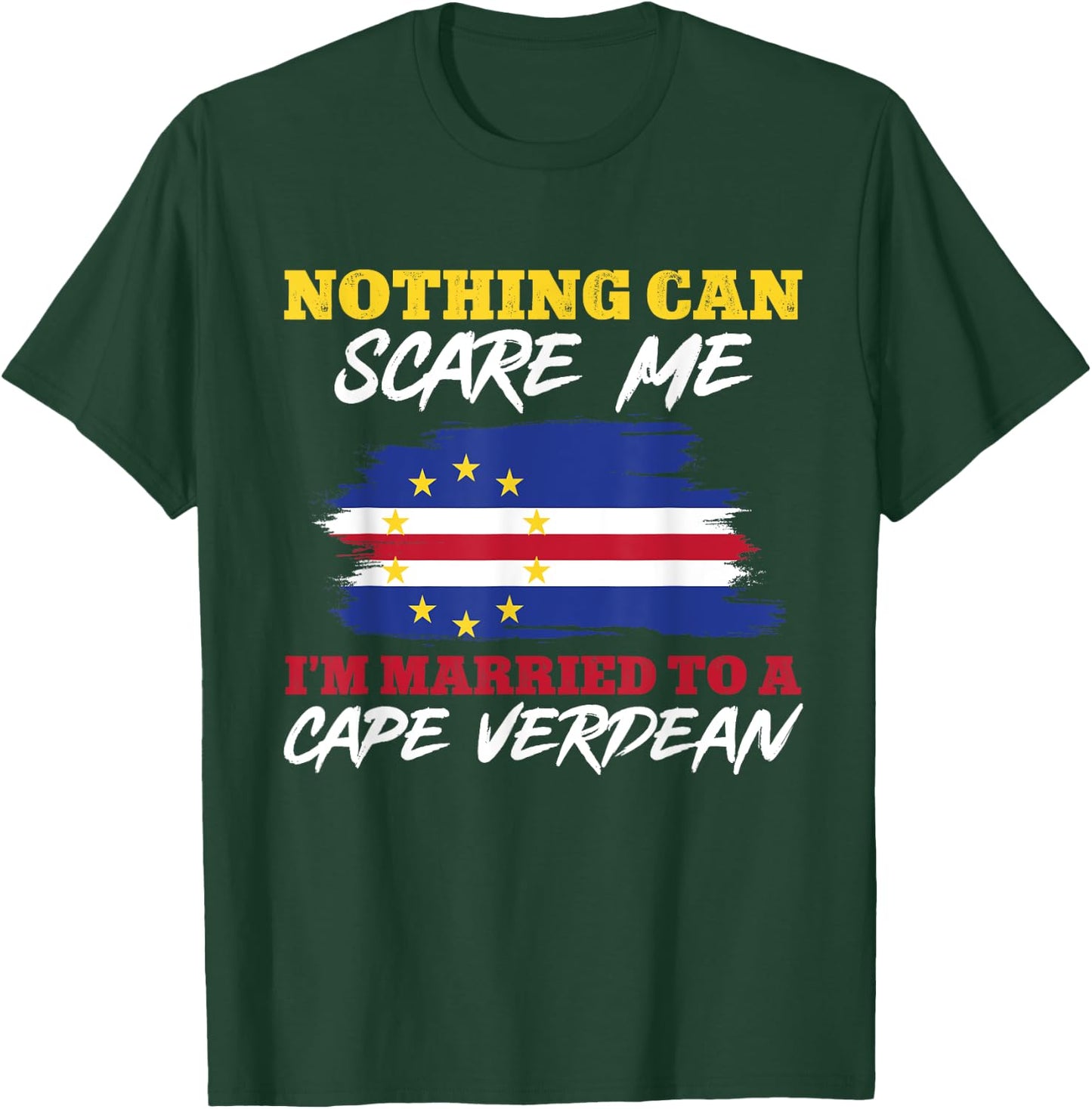Cape Verde Flag Cabo Verde Flag Husband Wife Cape Verdean T-Shirt - T-Shirt | Forest