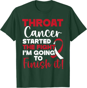 Head and Neck Cancer Awareness SteMi Apparel Throat Cancer Awareness - -Adults, Black, Small, Short Sleeve T-Shirt - T-Shirt | Forest