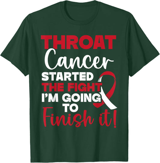 Head and Neck Cancer Awareness SteMi Apparel Throat Cancer Awareness - -Adults, Black, Small, Short Sleeve T-Shirt - T-Shirt | Forest