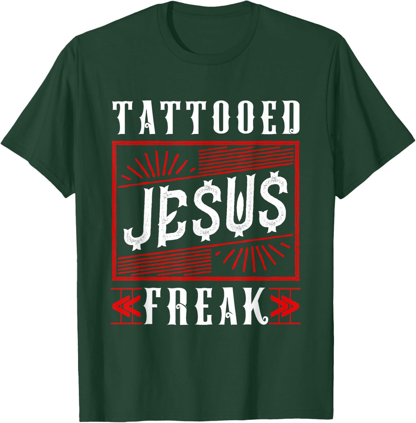 Tattooed Jesus Freaks Tattoo T-Shirt - T-Shirt | Forest