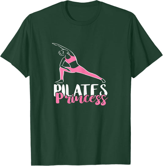 Workout Exercise Pilates Princess Pilates Fitness Instructor T-Shirt - T-Shirt | Forest