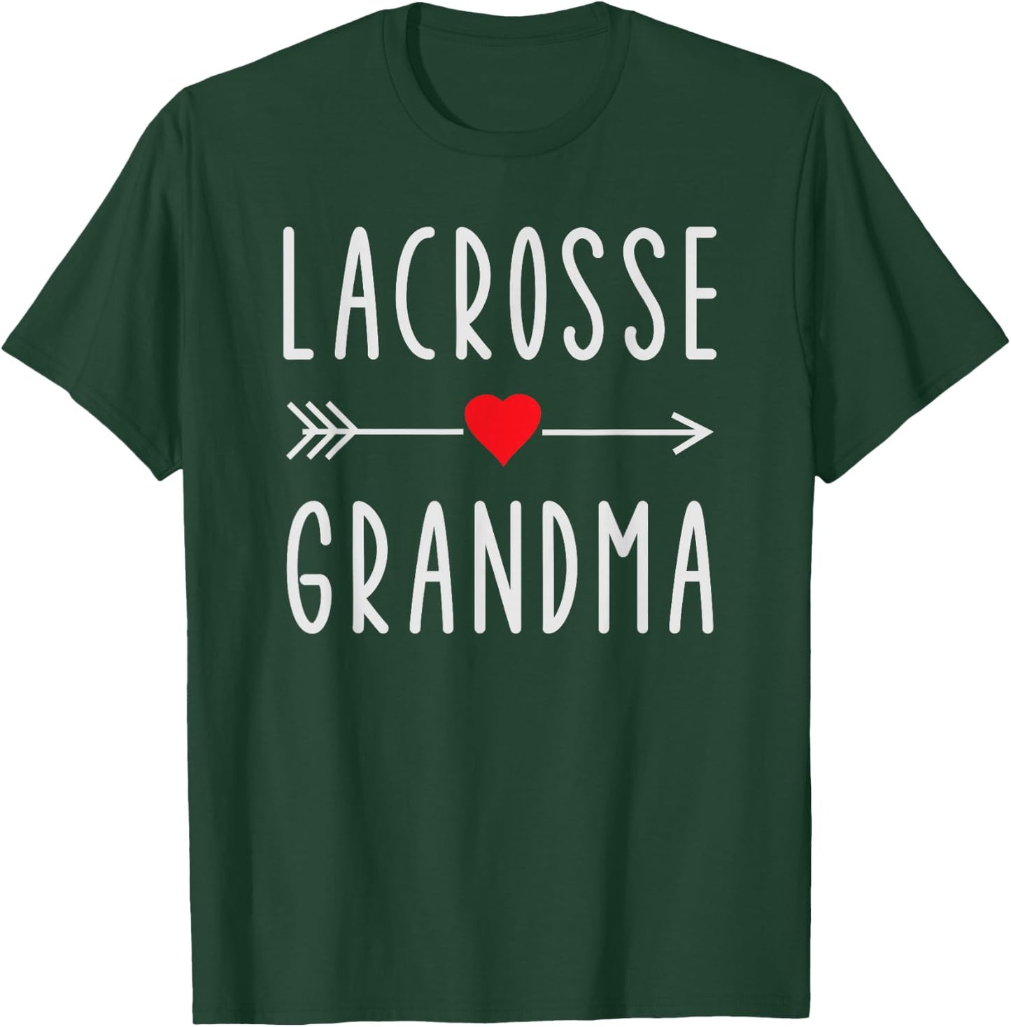 Lacrosse Grandma Funny LAX Lovers Gift Lacrosse Grandma T-Shirt - T-Shirt | Forest