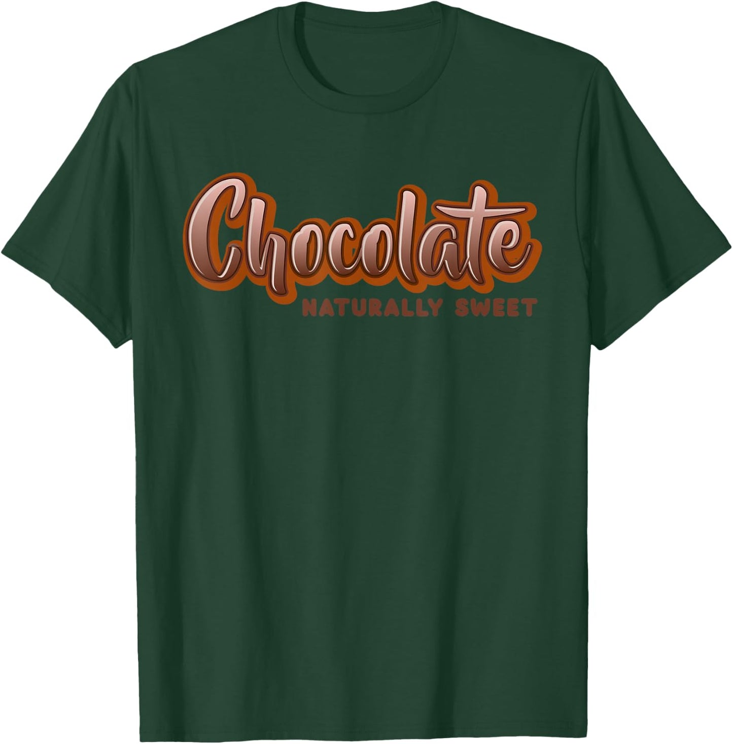 Chocolate Naturally Sweet Melanin Queen Afro American Women T-Shirt - T-Shirt | Forest